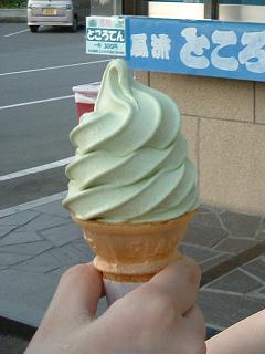野沢菜ソフトクリーム
