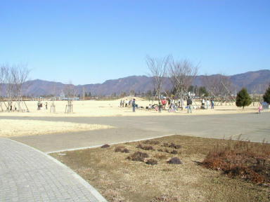 安曇野市豊科南部総合公園の風景