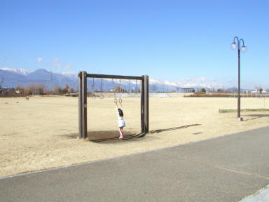 安曇野市豊科南部総合公園の風景