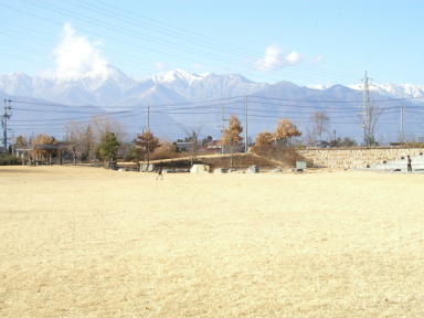 安曇野市豊科南部総合公園の風景