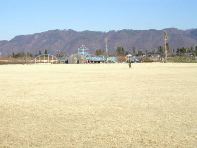 安曇野市豊科南部総合公園の風景