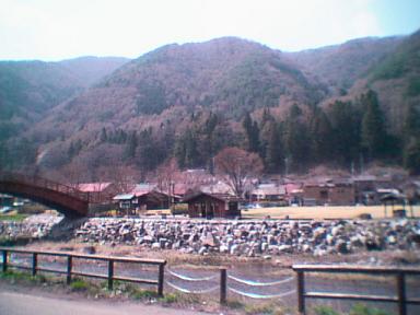 奈良井木曽の大橋の風景
