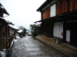 馬籠宿の街並み