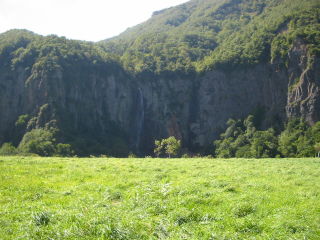 米子大瀑布の風景
