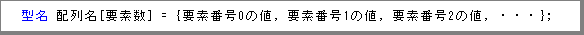 1次元配列の初期化の方法