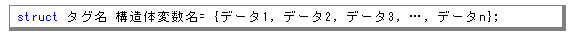 構造体の初期化